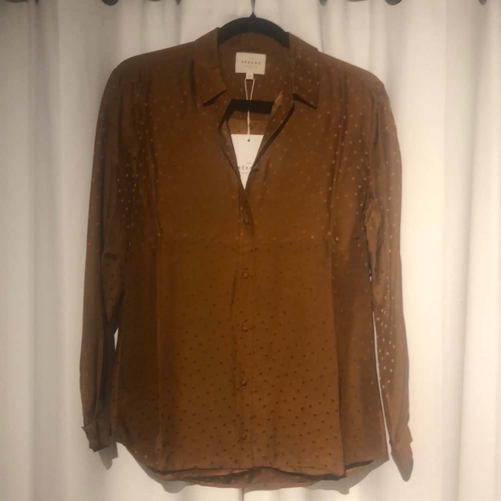 Sézane Chemise Ann Blouse size 38 (6)